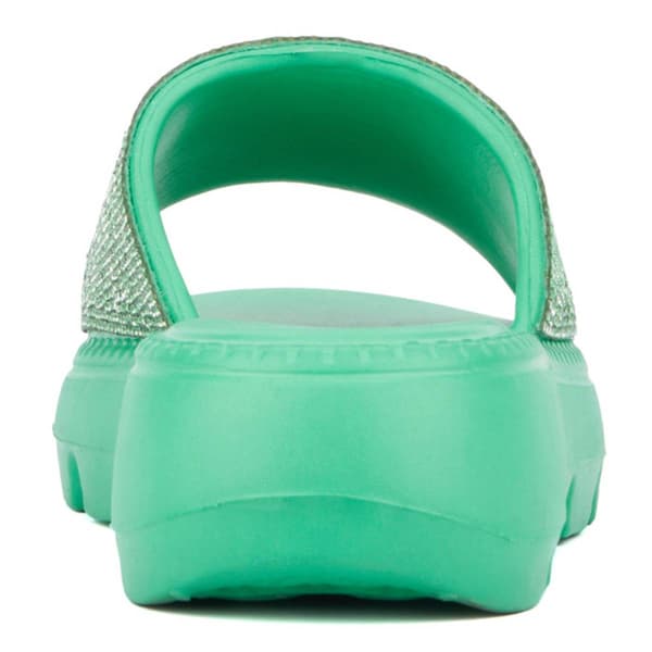 Womens Olivia Miller Glitter Gaze Slide Sandals