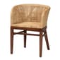 bali & pari Papua Modern Bohemian Acasia Wood Dining Chair - image 1