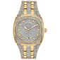 Mens Bulova Crystal Pave Gold-Tone Bracelet Watch - 98B323 - image 1