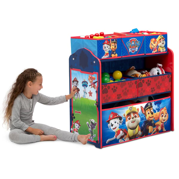 Delta Children Nick Jr. Paw Patrol 6 Bin Toy Storage Organizer