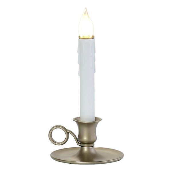 10.5in. Old Boston LED Pewter Candle - image 