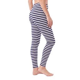Womens LANDS'' END Stripe Full Length Legging Pants