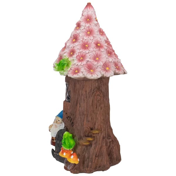 Northlight Seasonal 14in. Gnome Tree House Garden Statue