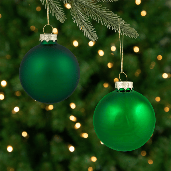 Northlight 40ct. Shiny & Matte Glass Ball Ornaments