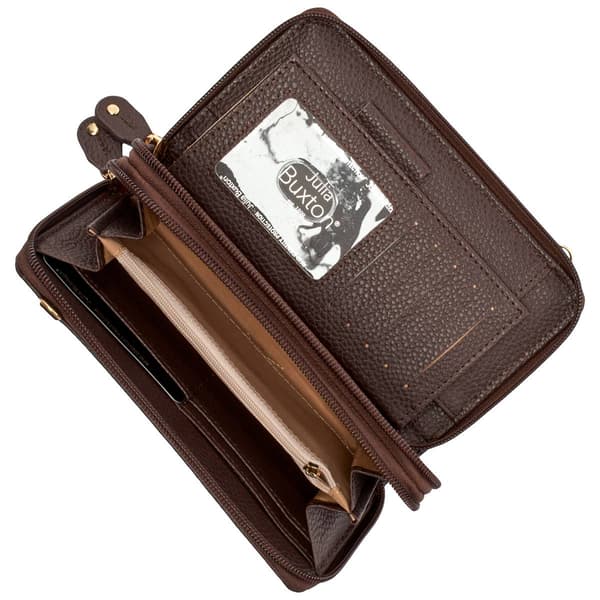 Womens Buxton Ultimate Organizer Crossbody Wallet