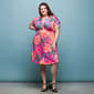 Plus Size 24/7 Comfort Apparel Pink Paisley Empire Waist Dress - image 5