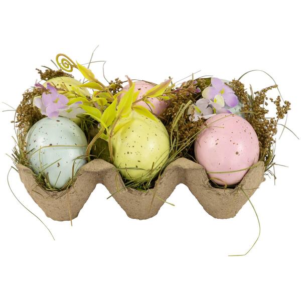 Northlight Seasonal Speckled Easter Eggs Decor - Set of 6 - image 