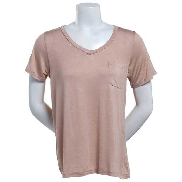 Plus Size Rene Rofe(R) Short Sleeve V-Neck Tee - image 