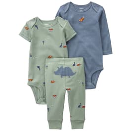 Baby Boy &#40;NB-24M&#41; Carter's&#40;R&#41; 3pc. Rowdy Reptile Bodysuit Set