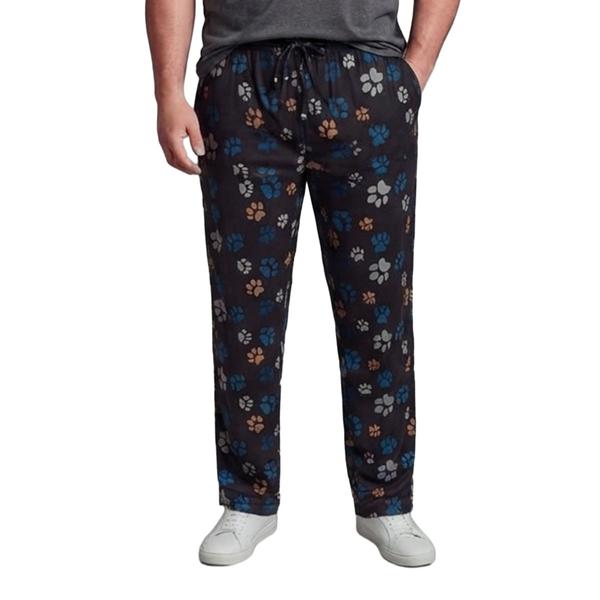 Mens Big & Tall Preswick & Moore(R) Pawprints Pajama Pants - image 