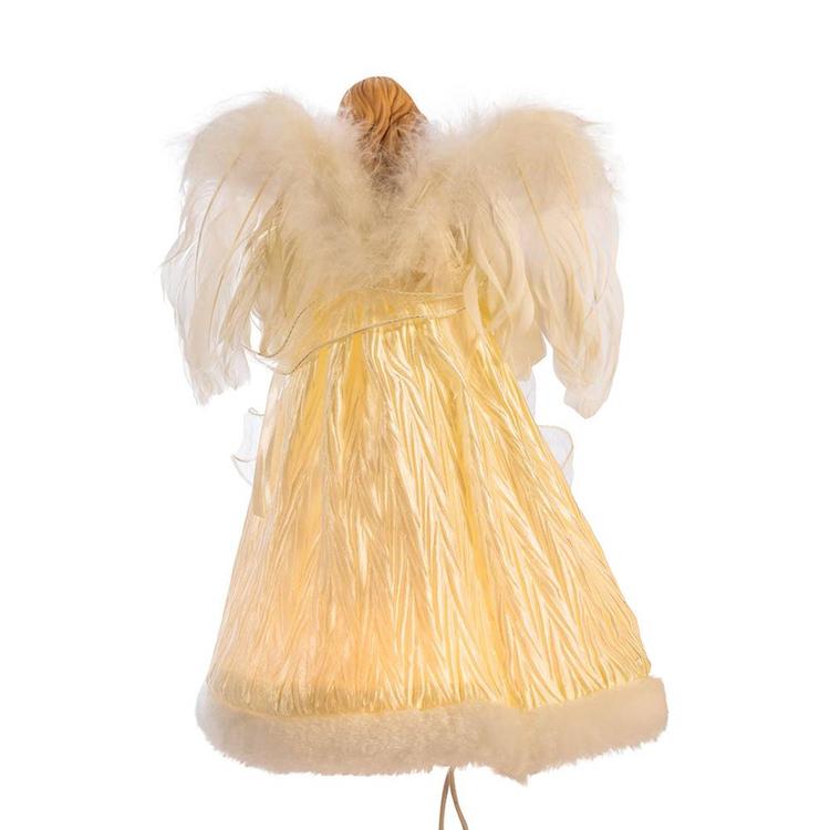 Kurt Adler UL 10-Light 12in. Ivory Angel Treetop