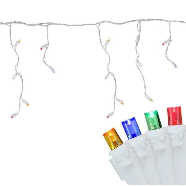 Northlight 100ct. Multi Color LED Christmas Icicle Lights