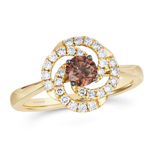 Le Vian(R) Chocolate Diamond(R) Center/Nude Diamonds(tm) Swirl Ring - image 