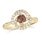 Le Vian(R) Chocolate Diamond(R) Center/Nude Diamonds(tm) Swirl Ring - image 1