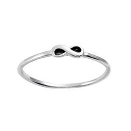 Marsala Sterling Silver Infinity Ring