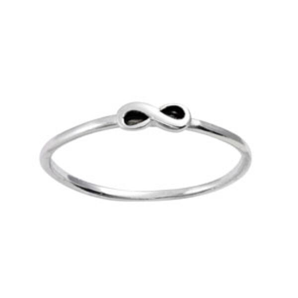 Marsala Sterling Silver Infinity Ring - image 