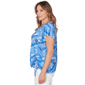 Plus Size Hearts of Palm Smooth Sailing Seashell Side Tie Blouse - image 4