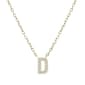 Diamond Classics(tm) 1/20ctw. Diamond Initial D Necklace - image 1