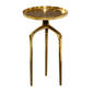 9th & Pike(R) Gold Aluminum Contemporary Accent Table - image 1