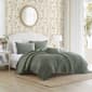 Laura Ashley Solid Diamond Stitch Velvet-Textured Quilt Set - image 5
