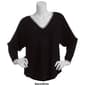 Womens Hanna & Gracie Long Sleeve V-Neck Dolman Sweater - image 3
