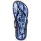 Womens Ellen Tracy Navy Opaque Jelly Flip Flops with Charm - image 3