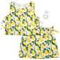Girls (7-12) Tween Diva 2pc. Lemon Print Top & Skirt Set - image 2
