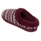 Womens Cuddl Duds® Fair Isle Faux Fur Collar Knit Clog Slippers - image 3
