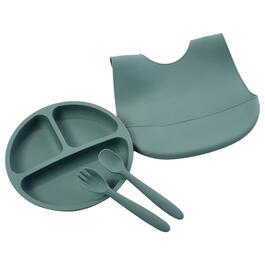 Lila & Jack&#40;R&#41; 4pc. Green Silicone Meal Set
