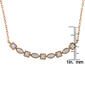 Diamond Classics&#8482; Rose Gold 1/4ctw. Diamond Bar Necklace - image 4