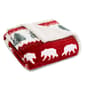 Eddie Bauer Grizzly Peak Red Sherpa Throw Blanket - 50x60 - image 1