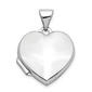 Gold Classics(tm) 14kt. White Gold Polished Heart Shaped Locket - image 1