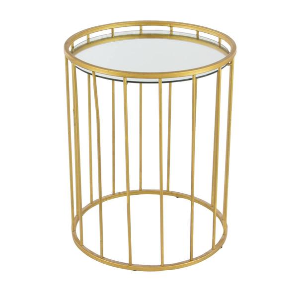 9th & Pike® Gold Metal Contemporary Accent Table - Set of 3