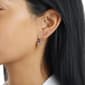 Athra 14kt. Gold over Brass Heart USA Flag Drop Earrings - image 3
