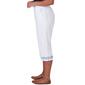 Petite Alfred Dunner Summer Breeze Border Cuff Embroidered Capris - image 2