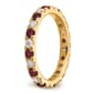Pure Fire 14kt. Yellow Gold Lab Created Ruby Eternity Band - image 5