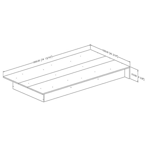 South Shore Libra Twin Platform Bed