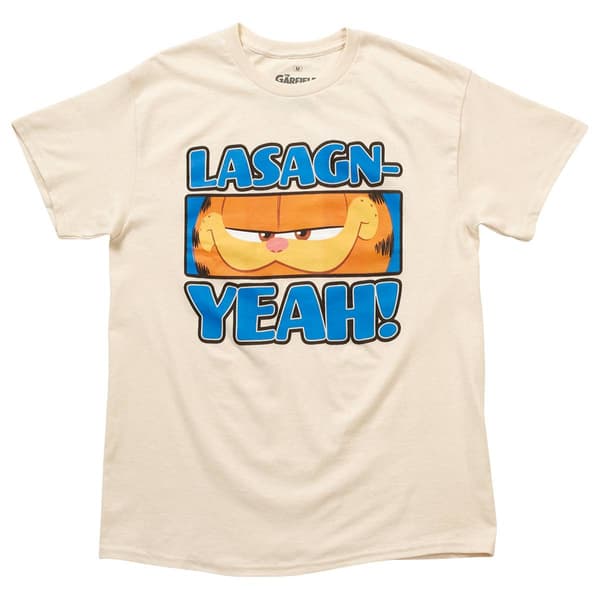 Young Mens Garfield Lasagn-Yeah Graphic Tee - image 