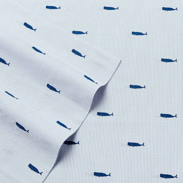 Nautica Whale Stripe Sheet Set