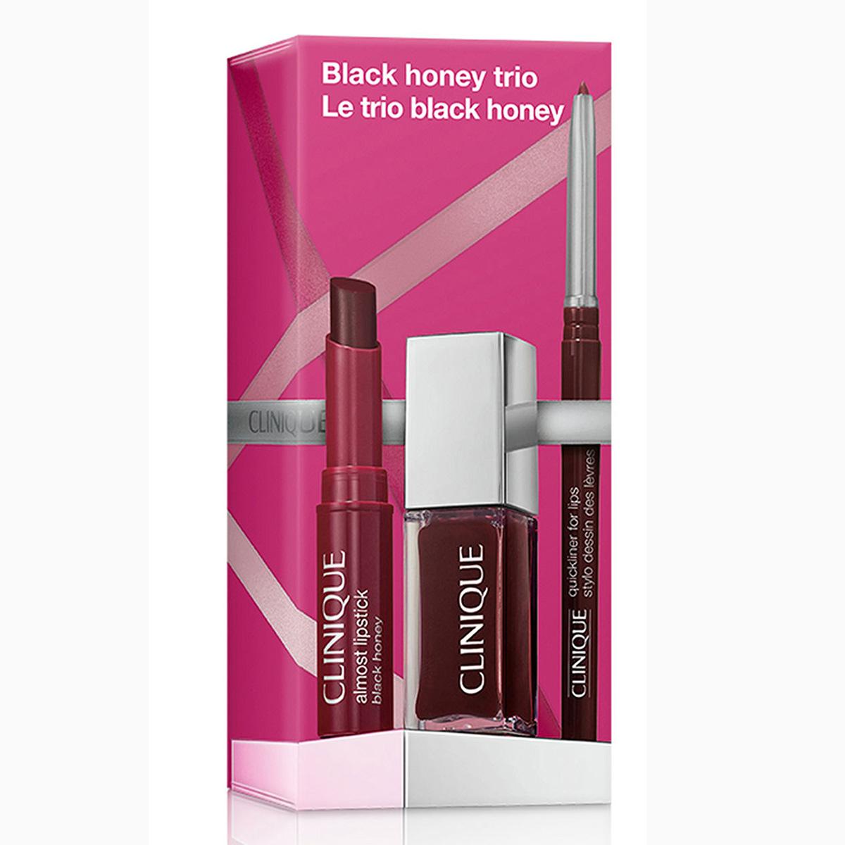 Clinique 3pc. Black Honey Lip & Cheek Makeup Gift Set - $55 Value