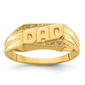 Mens Gentlemens Classics(tm) 14kt. Gold Diamond Slanted DAD Ring - image 1