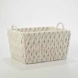 Small Braided Rectangle Cotton Rope Basket
