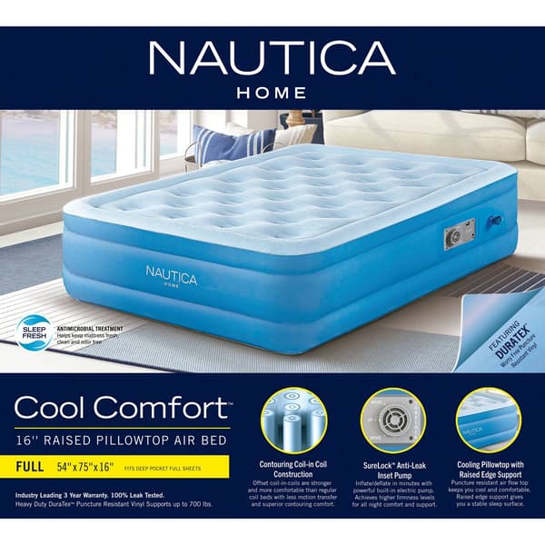 Nautica Home Cool Comfort 16in. Full Pillowtop Air Mattress