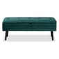 Baxton Studio Caine Velvet Fabric Wood Storage Bench - image 3