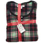 Womens Ellen Tracy Long Sleeve Plaid Pajama Set - Navy - image 2