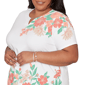 Plus Size Alfred Dunner Resort Living Floral Scallop Hem Blouse - image 5