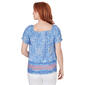 Petites Skye''s The Limit Coral Gables Printed Short Sleeve Top - image 2