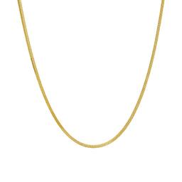 16in. Vermeil Square Snake Chain Necklace