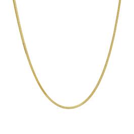 16in. Vermeil Square Snake Chain Necklace