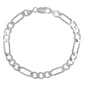 Sterling Silver Figaro Chain Bracelet - image 1